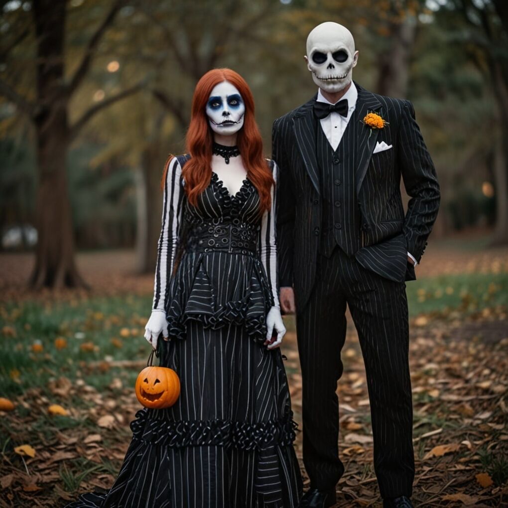 Jack Skellington and Sally