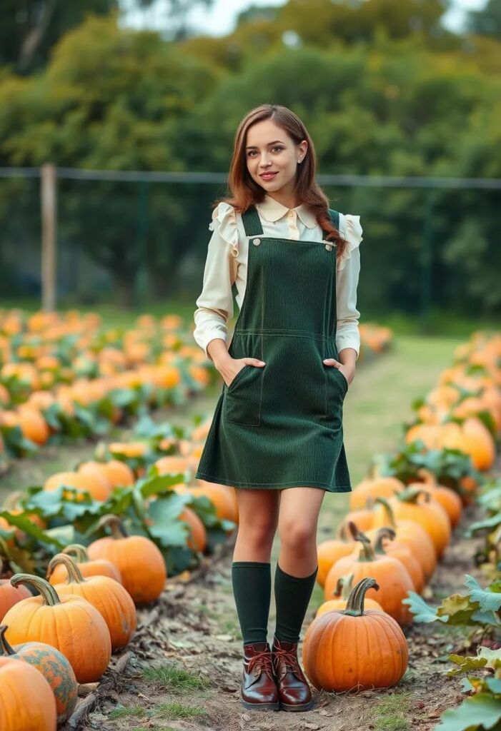 9. Corduroy Pinafore and Blouse