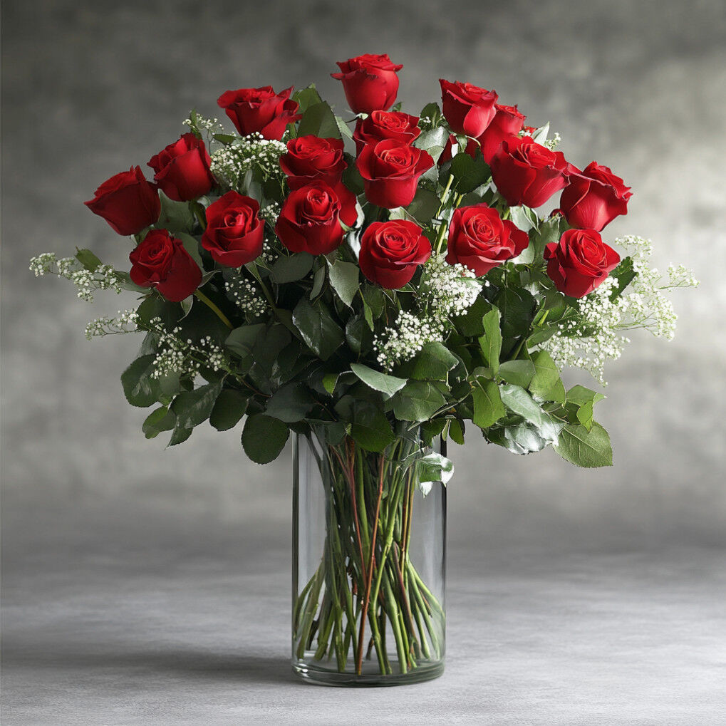 Classic Elegance Long Stem Red Roses