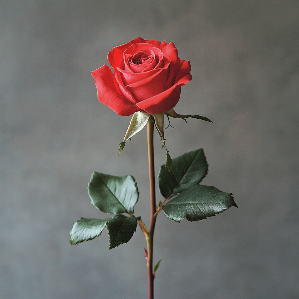 Elegant Simplicity Single Long Stem Rose