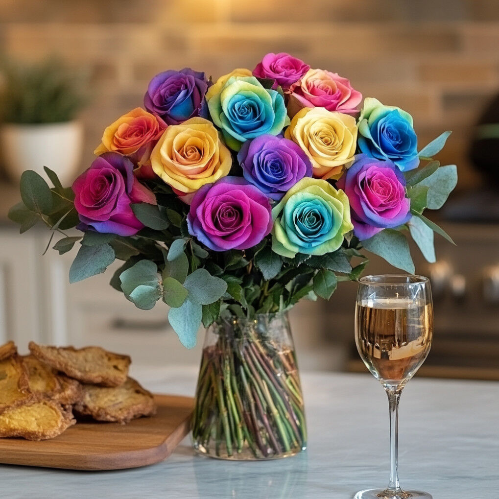 Exotic Allure Rainbow Roses