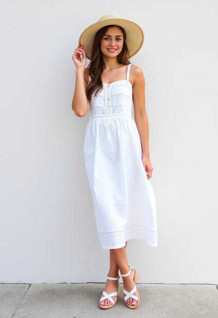She's A Natural Cotton Eyelet Mini Dress