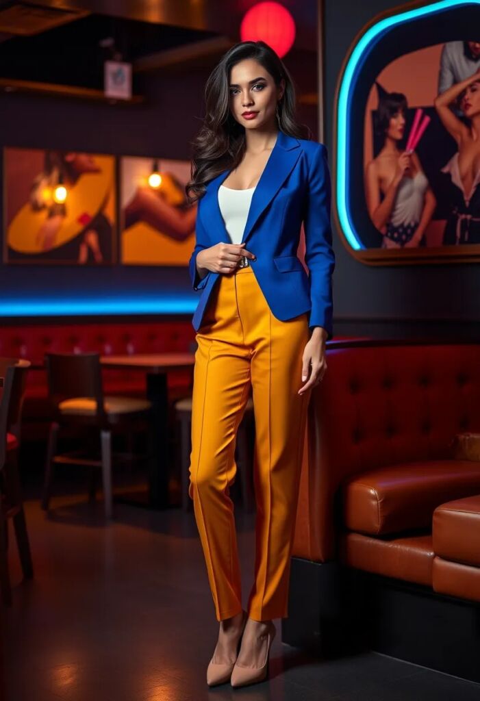 Bold Color Blocking Ensemble