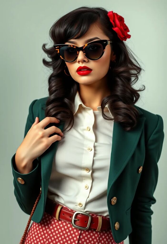 Cat-Eye Sunglasses Vintage Glam