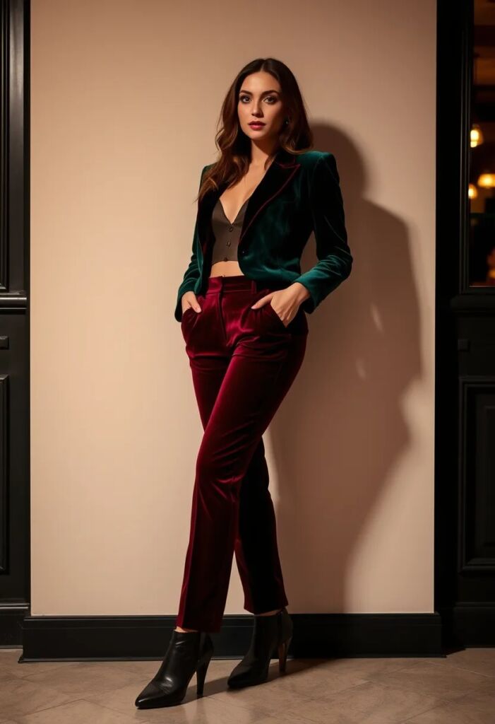 Classic Velvet Blazer & Trousers