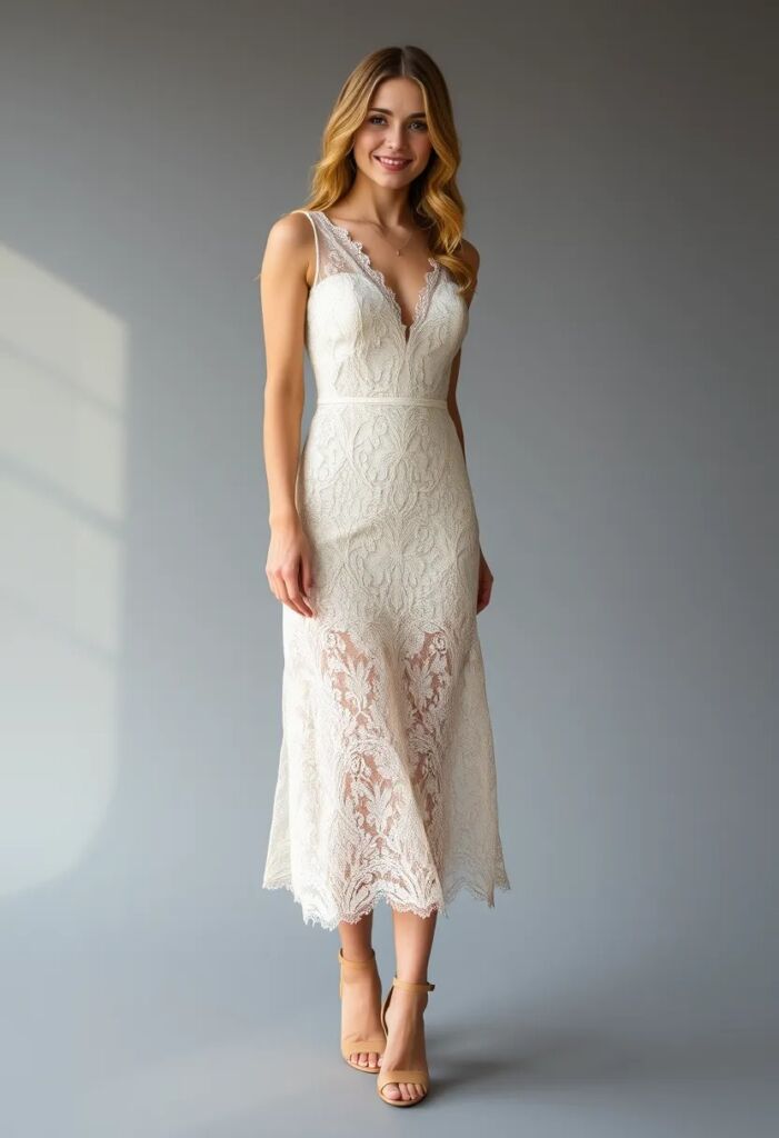 Lace Midi Dress