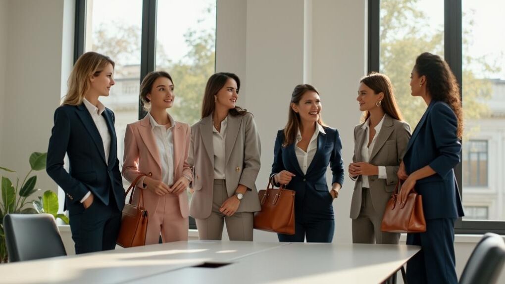 Diverse professionals in office