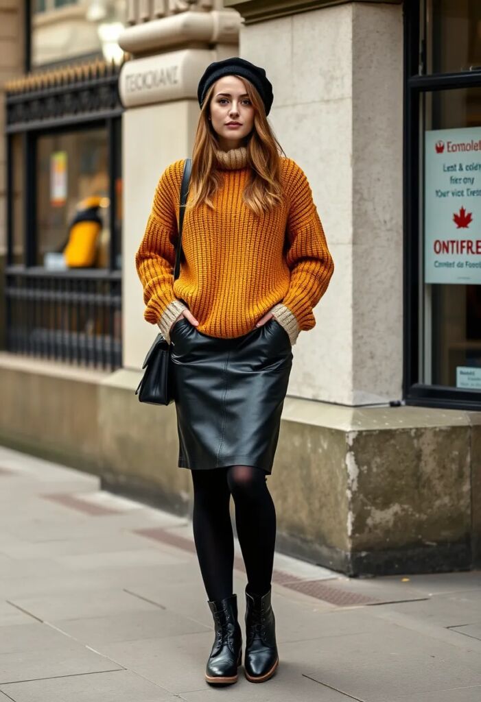 Statement Coat & All-Black Base