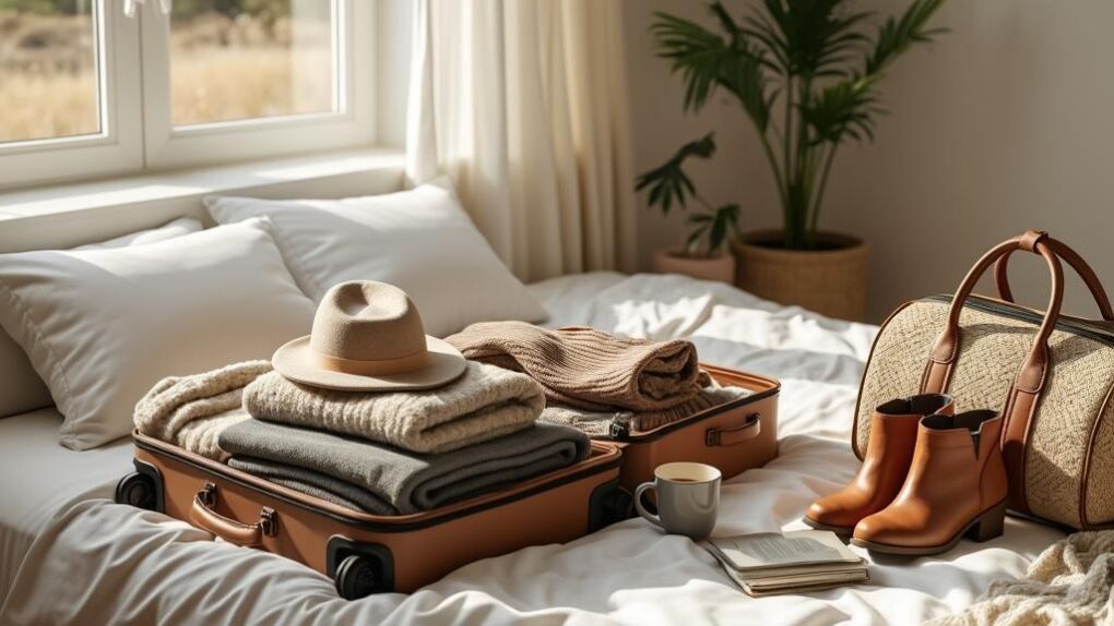 Serene weekend escape packing