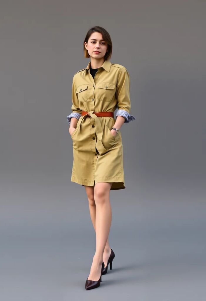 Sophisticated Shirt Dress Savvy