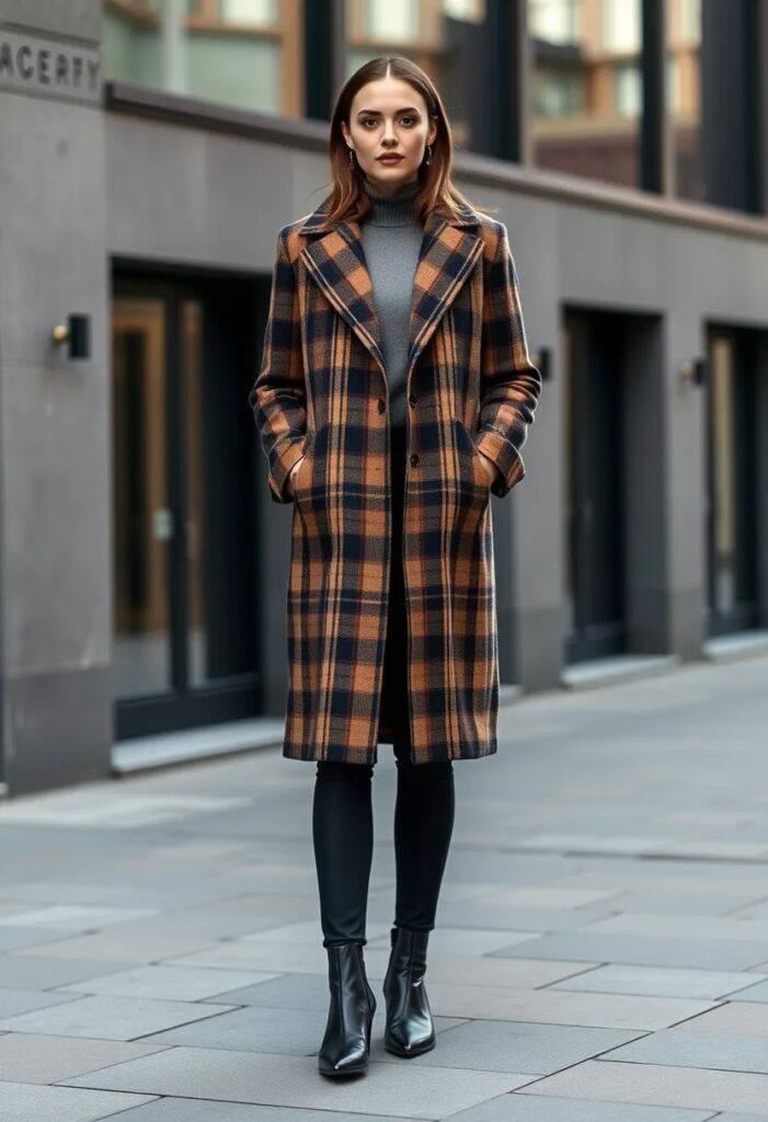 The Statement Plaid Overcoat