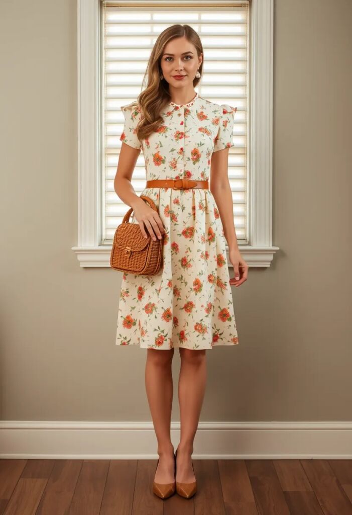 Vintage Floral Tea Time Elegance