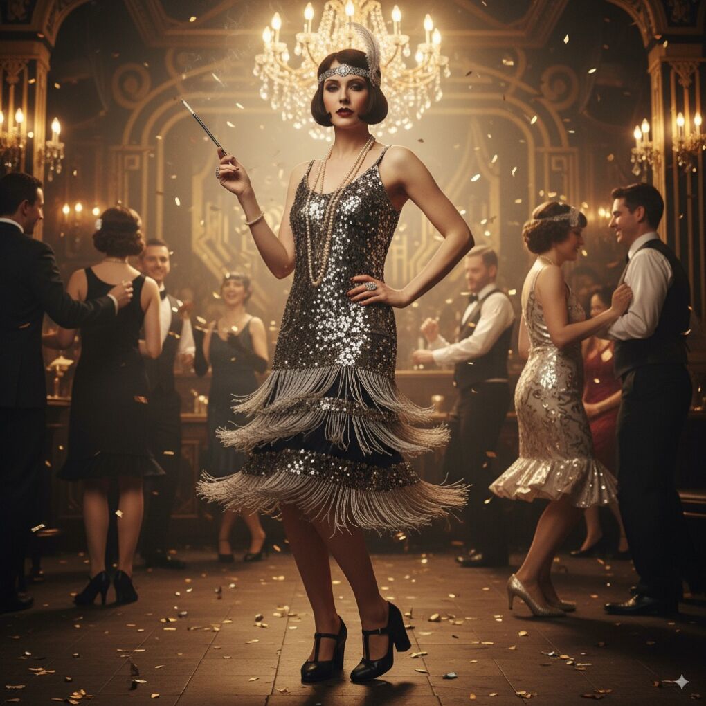 The Classic 1920s Flapper Girl