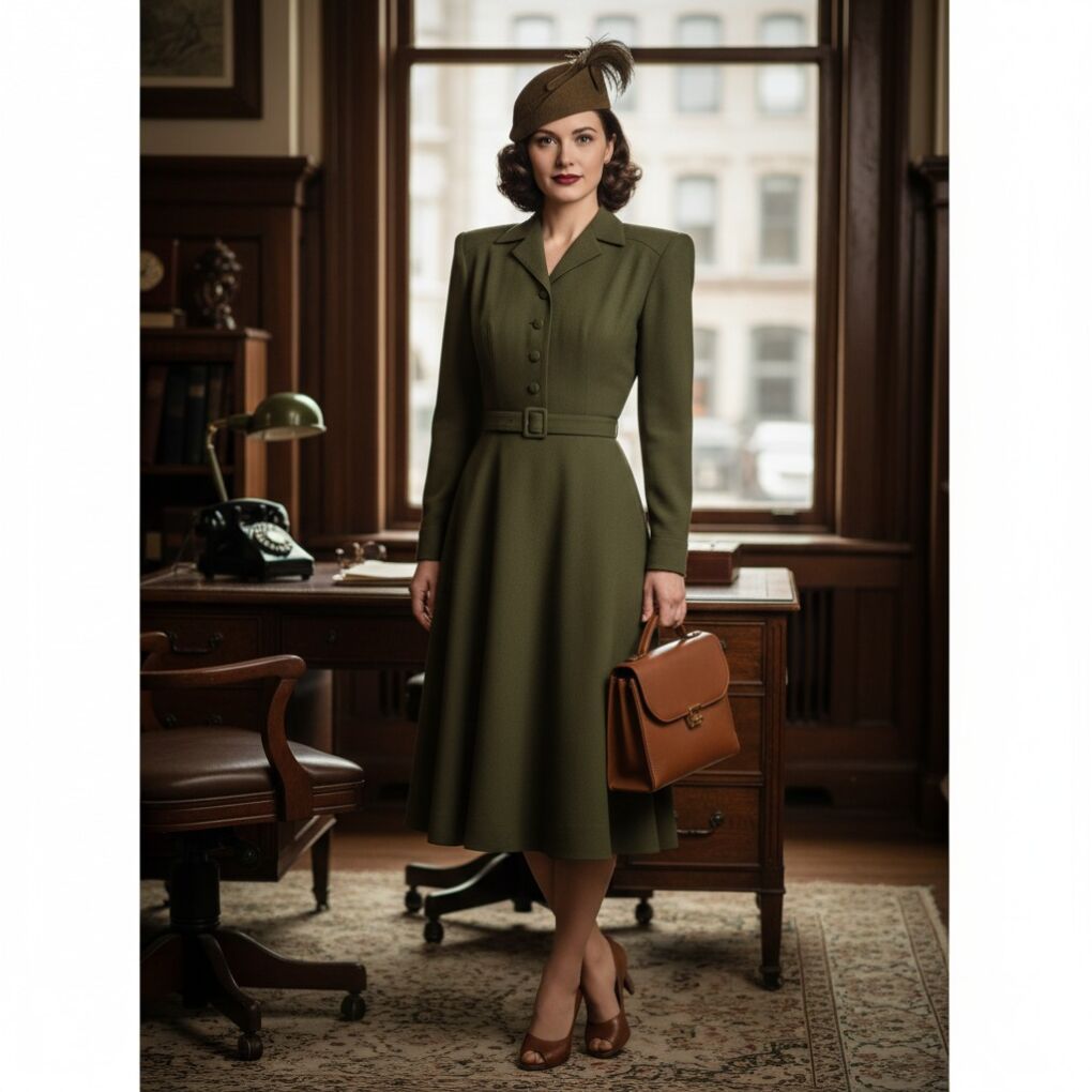 The Sophisticated 1940s Utility-Chic