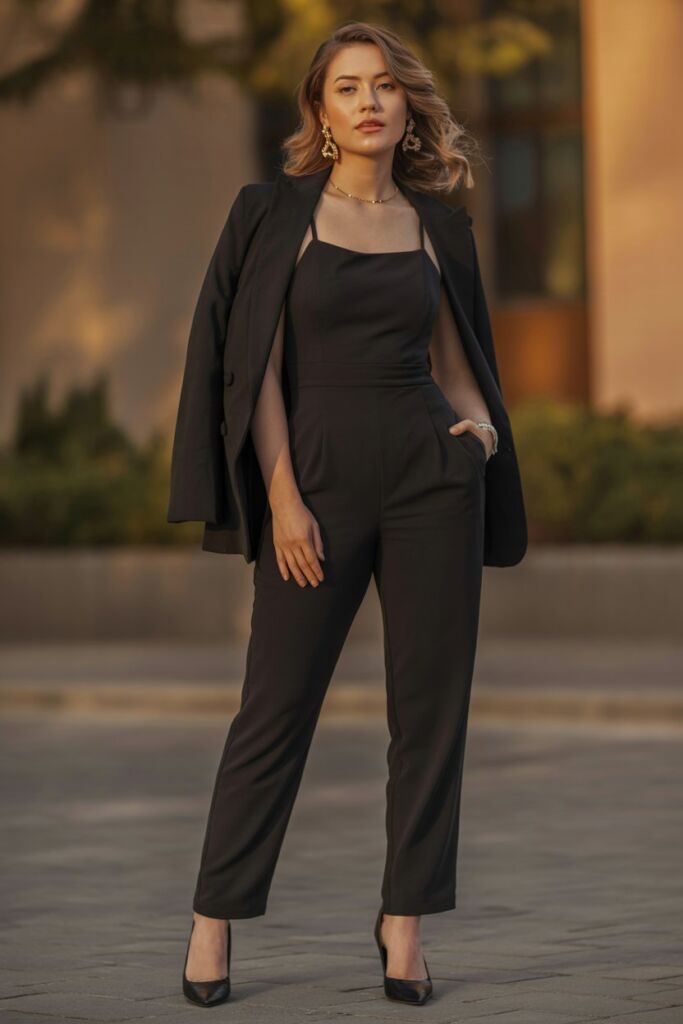 Jumpsuit with Statement Accessories