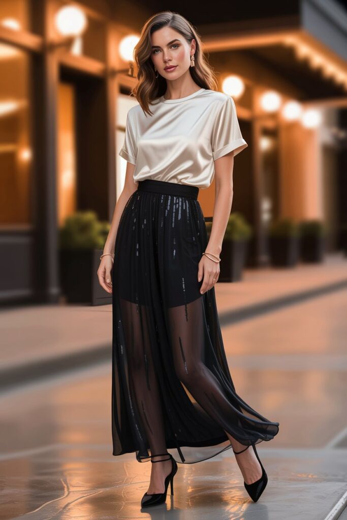 Silk Tee and Maxiskirt Revolution