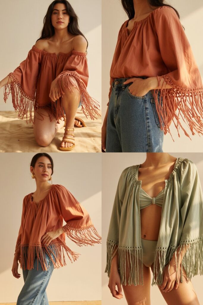 Boho Blouses with Fringe Details