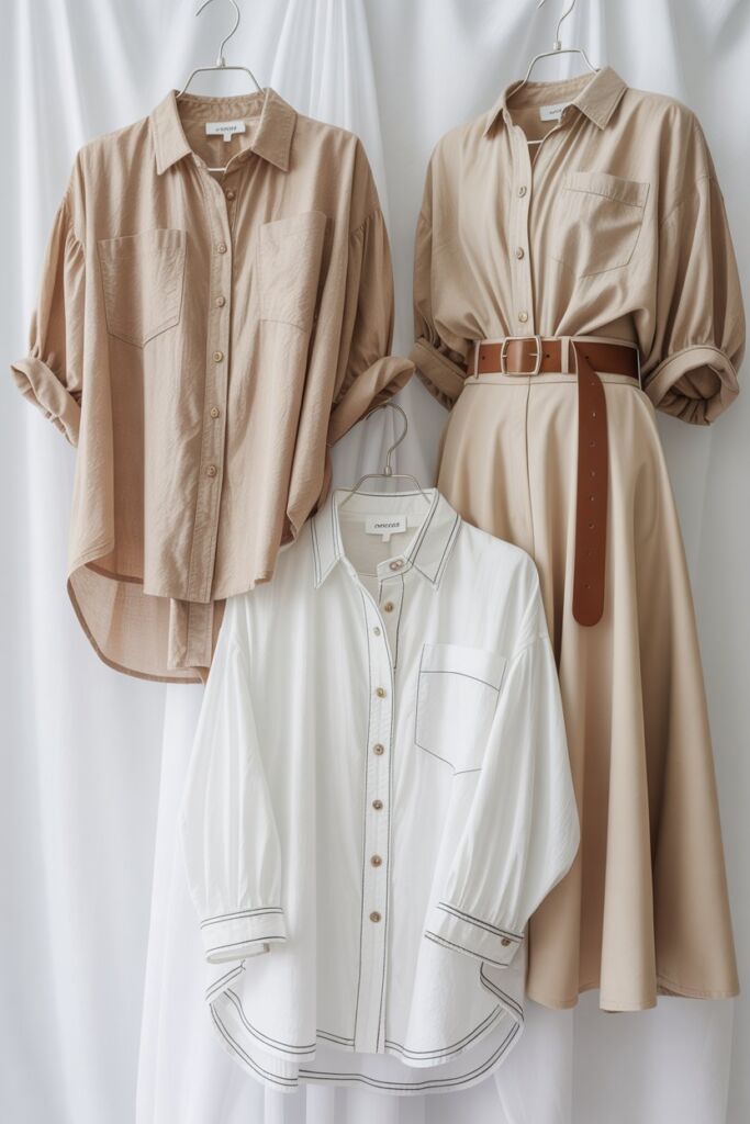 Button-Down Lightweight Blouses