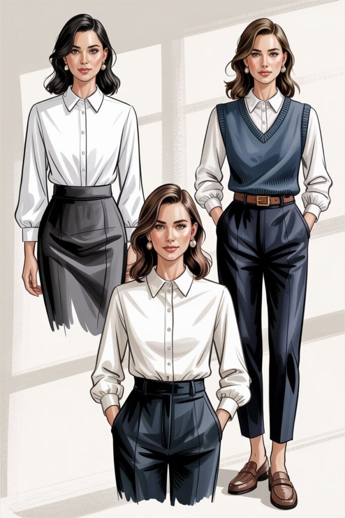 collar-neck-simple-blouse-office