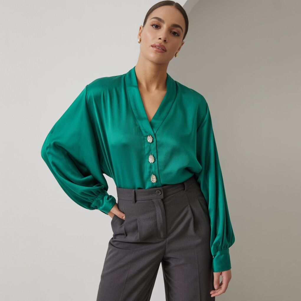 Styling an Emerald Green Blouse