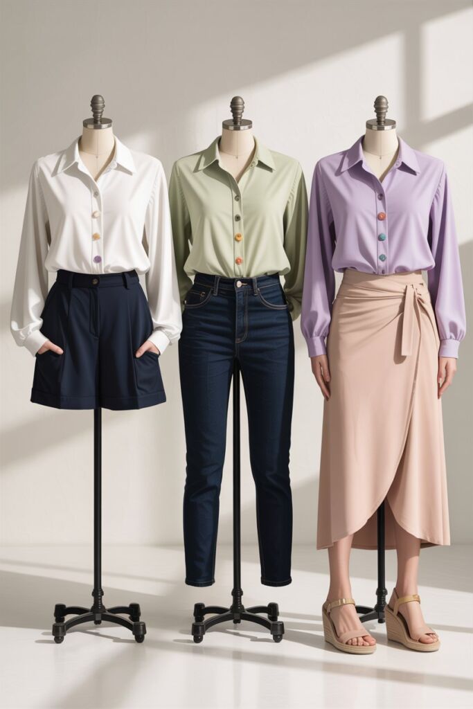 front-button-simple-blouse-design