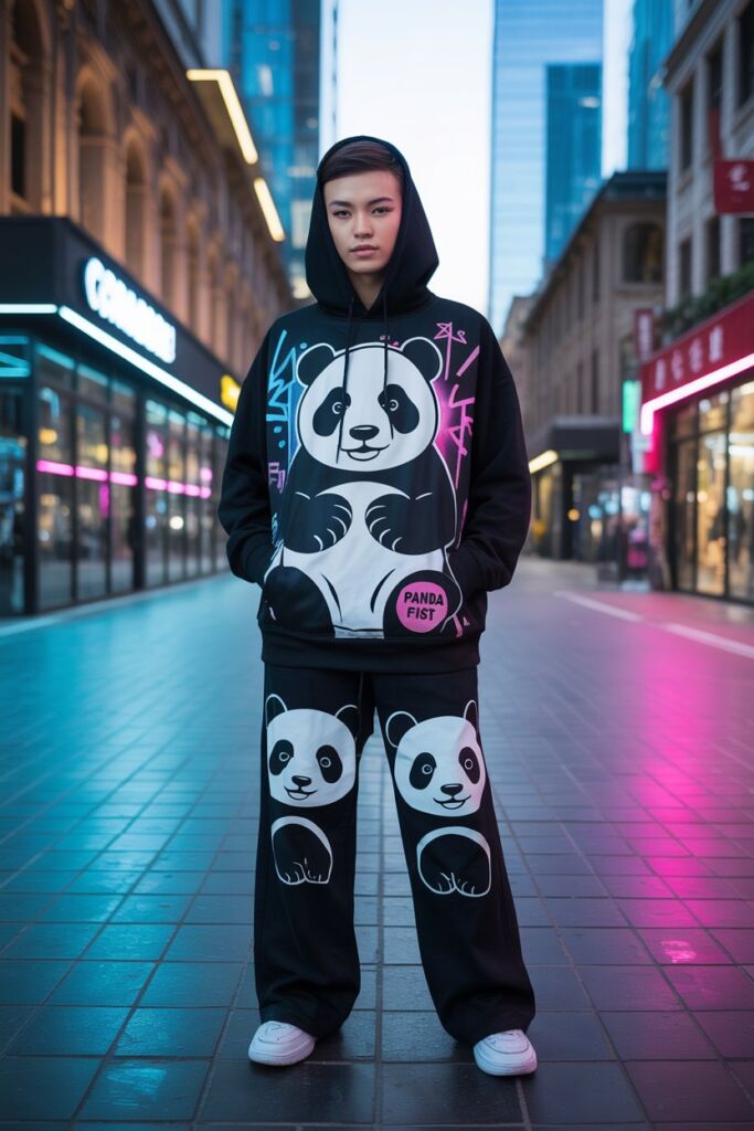 Panda Playful Streetwear Cute Meets Cutting-Edge