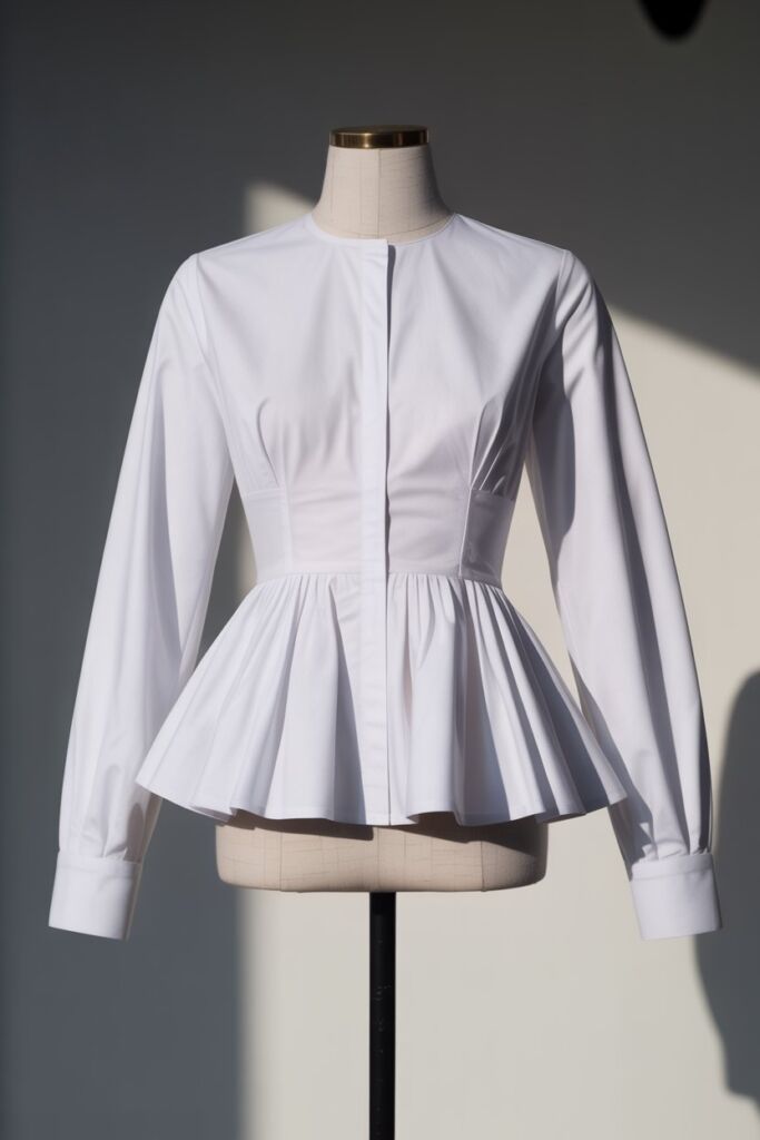 Peplum or Ruffled Blouse