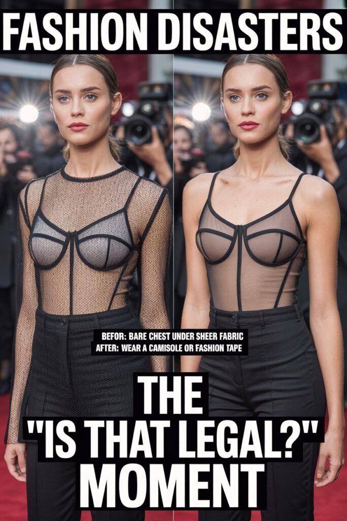 Sheer Top Without Backup (The Is That Legal Moment)