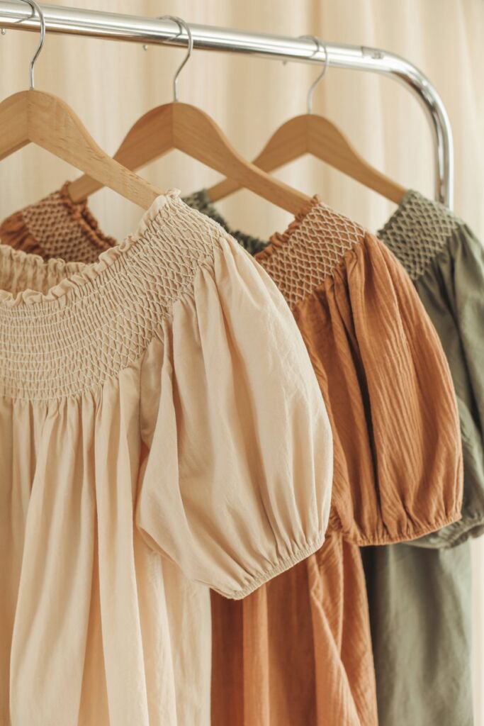 Smocked Shoulder Blouses