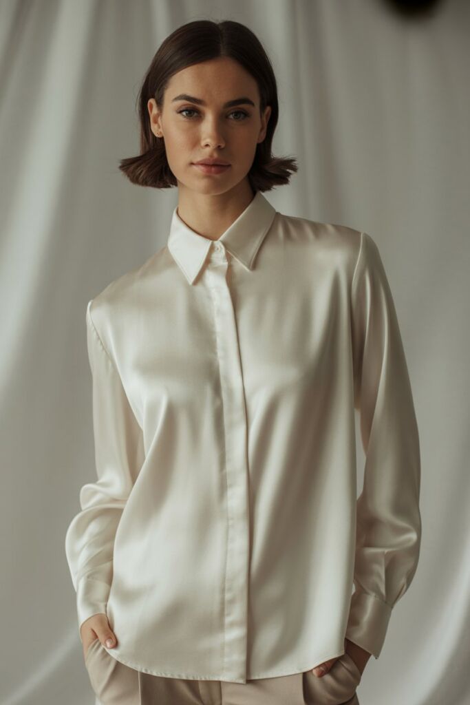 Tailored Silk Blouse