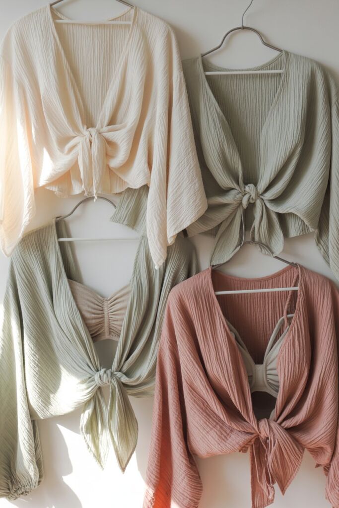 Tie-Front Blouses