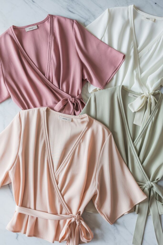 Wrap-Style Summer Blouses